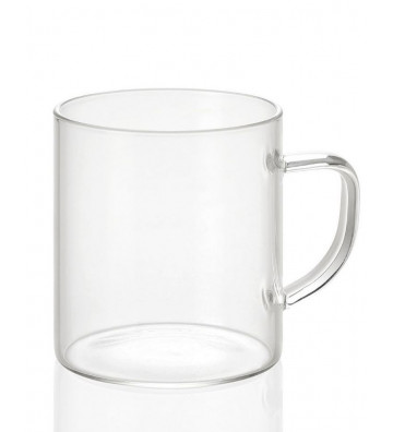 Clear glass tea cup
