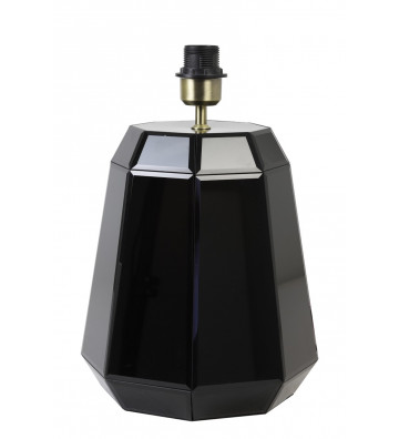 Lampada nera modello Hector. Lampada nera in metallo specchiato con diverse sfaccettature. 
Dimensioni: Ø25x38,5cm