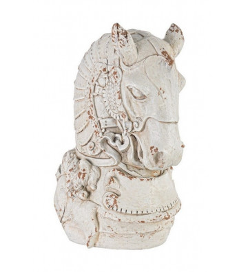 Vase head horse in magnesia h47 - Nardini Forniture