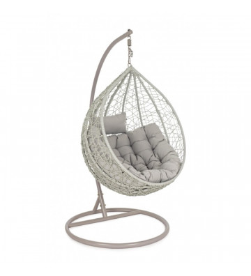 Grey dove suspension armchair with pillow - Nardini Forniture