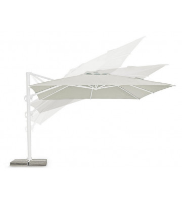 White umbrella with side arm 4x4mt - Nardini Forniture