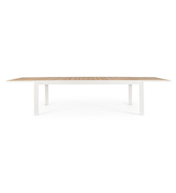 Extendable outdoor table in aluminium 220-340x100cm - Nardini Forniture