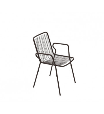 Rome outdoor dining chair with armrests - Vermobil - Nardini Forniture