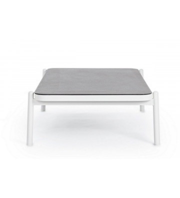 Tavolo da fumo per esterno in alluminio grigio 120x75xH36cm - Nardini Forniture