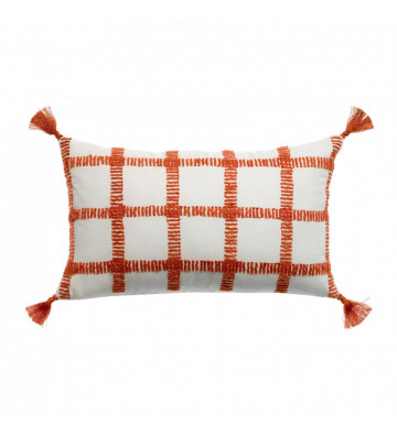 Rectangular cushion Diana orange 30x50cm - Vivaraise - Nardini Forniture