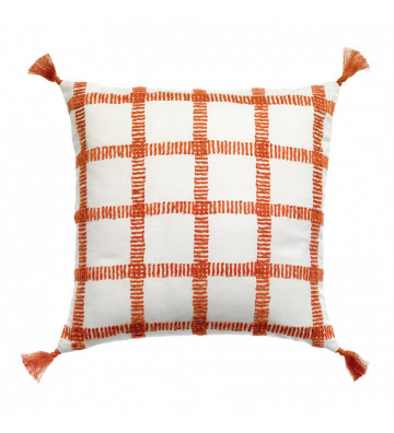 Diana square cushion orange 45x45cm