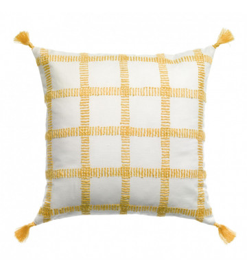Diana square cushion yellow 45x45cm