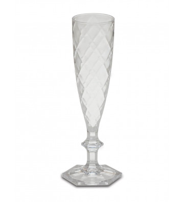 Crystal clear melamine flutes - Baci Milano - Nardini Forniture