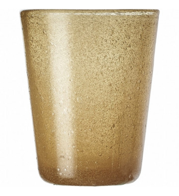 Bicchiere da acqua Magma in vetro oro 260ml - Nardini Forniture