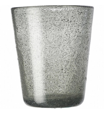 Bicchiere da acqua Magma in vetro grigio 260ml - Nardini Forniture