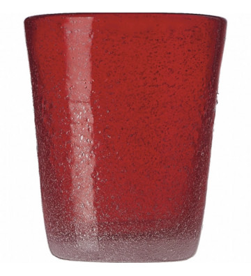 Bicchiere da acqua Magma in vetro rosso 260ml - Nardini Forniture