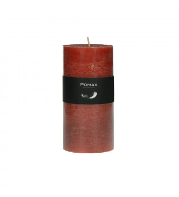 Candela ruggine ø7xh14 cm disponibile in diversi colori realizzata in paraffina. 
candela pomax