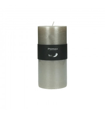 Candela argento ø7xh14 cm disponibile in diversi colori realizzata in paraffina. 
candela pomax