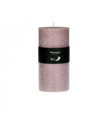 Candela rosa ø7xh14 cm disponibile in diversi colori realizzata in paraffina. 
candela pomax