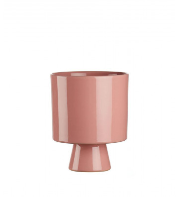 Vaso mini cache-pot in porcellana rosa - L'oca nera - Nardini Forniture
