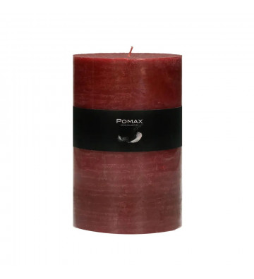 Red candle Ø10XH15 CM DISPONIBLE IN DIVERSIBLE COLOURS REALIZED IN PARAFFINE. red pomax candle.
red candle Ø10XH15cm.