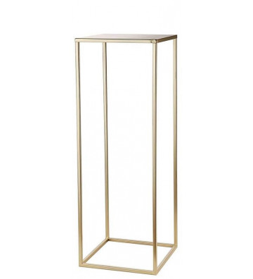 Stand in gold metal 25xH70cm - black goose - Nardini Forniture