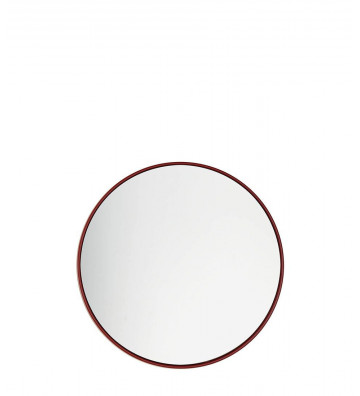 Minimal round mirror bordeaux Ø45cm - L'oca nera - Nardini Forniture