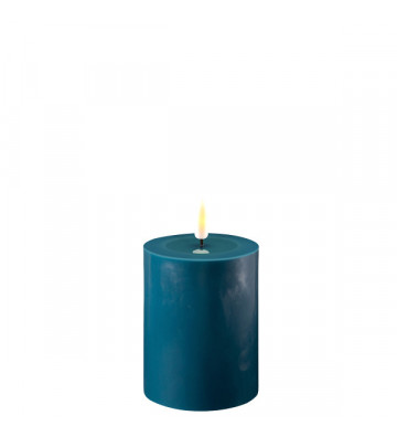 Blue wax candles with artificial flame / + size