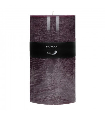 CANDELA purple pomax Ø10XH20 CM DISPONIBLE IN DIVERSIDE COLOURS REALIZED IN PARAFFINA.candle orange.