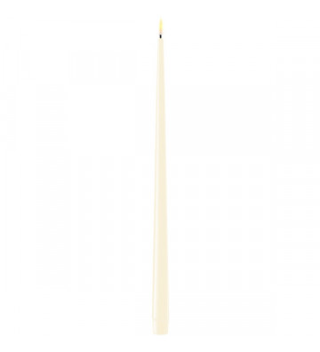 Set 2 ivory candles artificial flame H38cm - Nardini Forniture