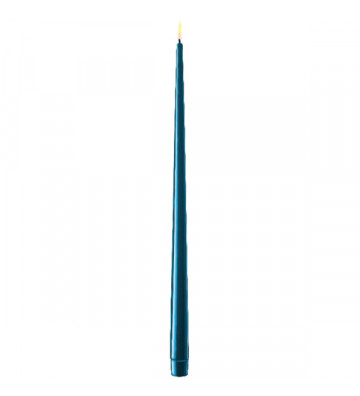 Set 2 candles blue artificial flame / + size - Nardini Forniture