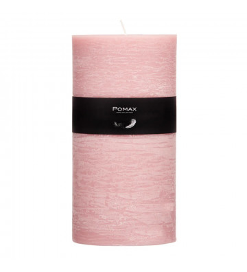 CANDELA rosa pomax Ø10XH20 CM DISPONIBLE IN DIVERSIDE COLOURS REALIZED IN PARAFFINA.candela rosa.