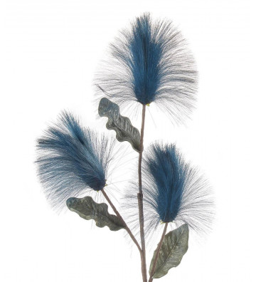 Callistemone avio blue artificial flower 90cm - l oca black - nardini supplies