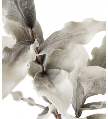 Foglie di magnolia grigie fiore artificiale 95cm - l oca nera - nardini forniture