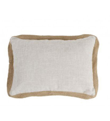 Cushion cover in natural cotton and jute 50x30cm