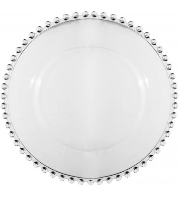 Clear glass dessert plate 20,5cm - Cote table - Nardini Forniture