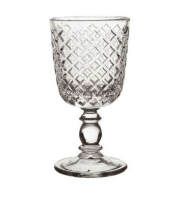 Harlequin transparent glass wine glass 28cl - Cote table - Nardini Forniture