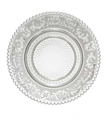 Transparent glass bread plate Ø15cm - Cote Table - Nardini Forniture