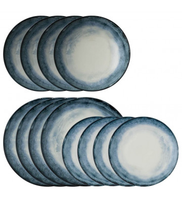 Set of dishes ShadeSea Blue 12 pcs - Arthur Krupp - Nardini Forniture