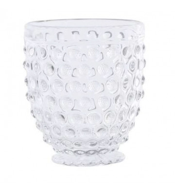 Water glass transparent glass Ø8,5xH10,5cm - Cote table - Nardini Forniture