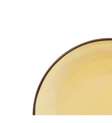 Piatto dessert in vetro giallo Ø21cm - Cote table - Nardini Forniture