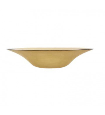 Yellow glass salad bowl Ø49,5xH11cm - Cote table - Nardini Forniture