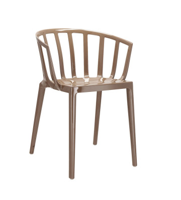 Set 2 chairs Venice Tortora by Kartell - Nardini Forniture