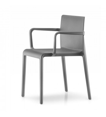 Volt grey chair with armrests discount by Pedrali - Nardini Forniture