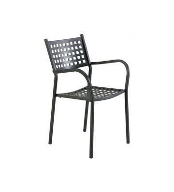 Chair with black armrests Alice by Vermobil - Nardini Forniture