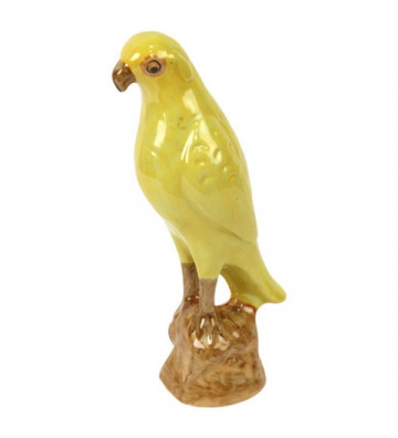 Ceramic figurine parrot yellow H28cm - Nardini Forniture