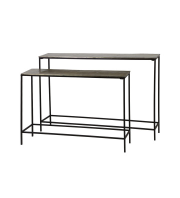 Hartsville console in black metal and gold / +2 sizes - Light&Living - Nardini Forniture