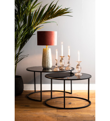 Smoke table Duarte black / +2 sizes - Light&Living - Nardini Forniture