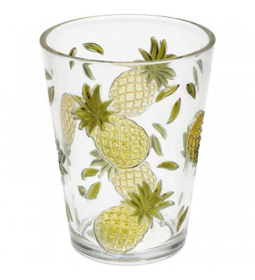 Acrylic water glasses with pineapple h12cm - Nardini Forniture