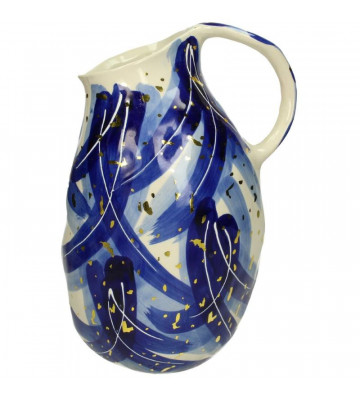Blue and gold vase 22x20x31cm - Nardini Forniture
