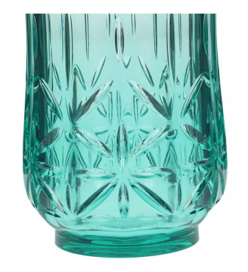 Bicchiere da cocktail lavorato in acrilico blu H12cm - Nardini Forniture