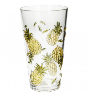 Acrylic cocktail glasses with pineapple h16cm - Nardini Forniture
