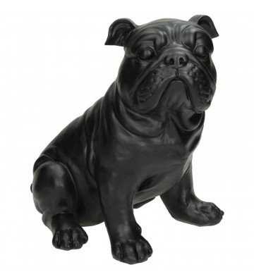Bulldog statuette in Black Polyresin 23x17x26cm - Nardini Forniture