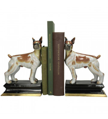 Ferma libro Cani in ceramica H24cm - Nardini Forniture