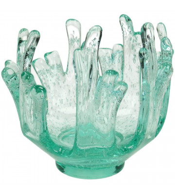 Green jelly glass jar 16cm - Nardini Forniture